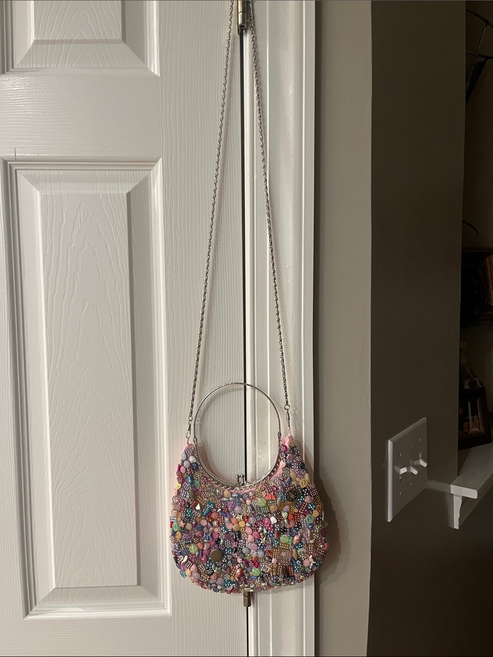 Beaded Multicolor Evening Bag - Women